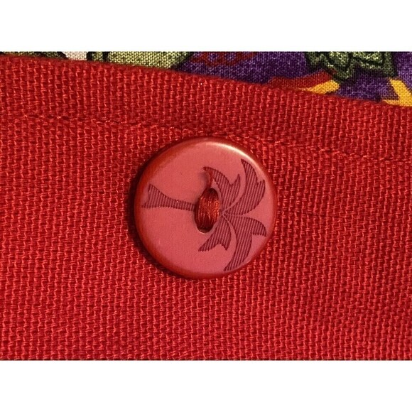 HEARTS Of Palm Womens Size 16 Red Blazer Tropical Island Cafe 3 Button Lined - Picture 10 of 12